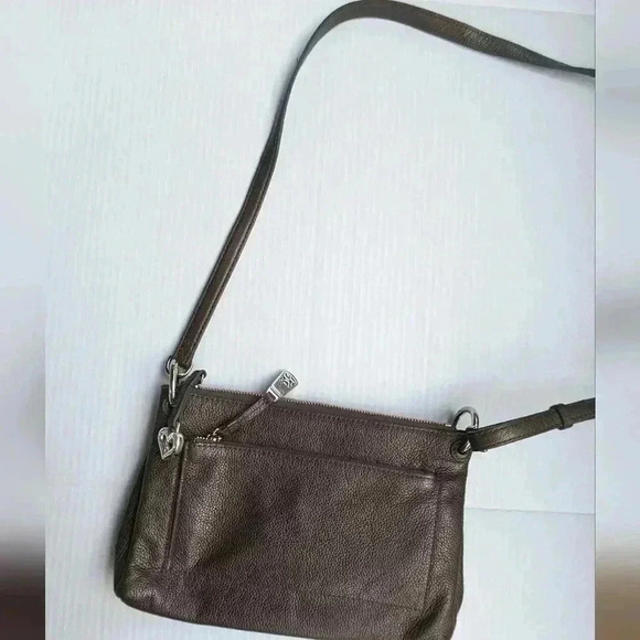 BRIGHTON BRIA YOUR BAG COLLECTION PEWTER CROSSBODY MESSENGER PURSE  # 595335 - Picture 9 of 9
